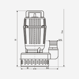 Submersible sewage pump