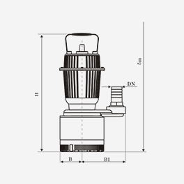 Plastic submersible pump