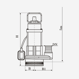 Stainless steel sewage pump